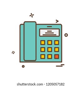 Telephone icon design vector