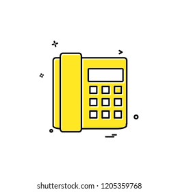 Telephone icon design vector