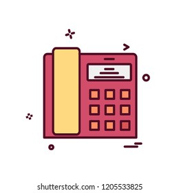 Telephone icon design vector