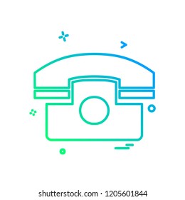 Telephone icon design vector 