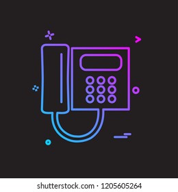 TelePhone icon design vector 
