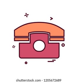 Telephone icon design vector 