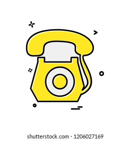 Telephone icon design vector