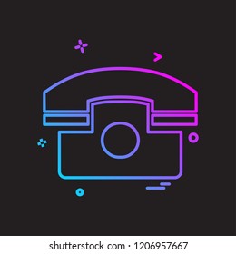 Telephone icon design vector 