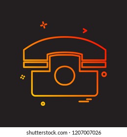 Telephone icon design vector 