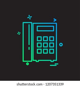 Telephone icon design vector