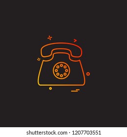 Telephone icon design vector 