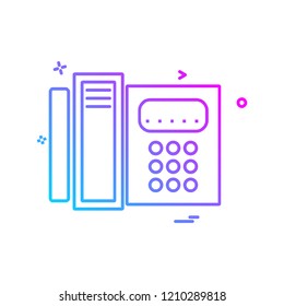 Telephone icon design vector