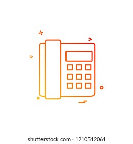 Telephone icon design vector