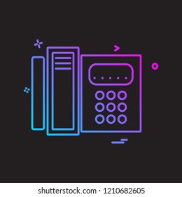 Telephone icon design vector
