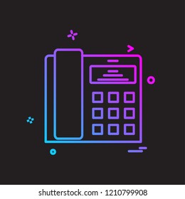 Telephone icon design vector