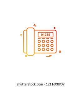 Telephone icon design vector 