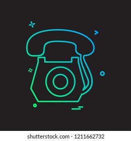 Telephone icon design vector