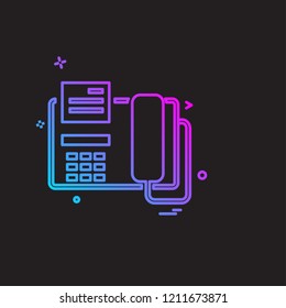 Telephone icon design vector 