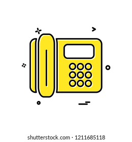 Telephone icon design vector