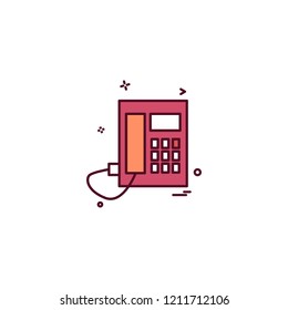 Telephone icon design vector 