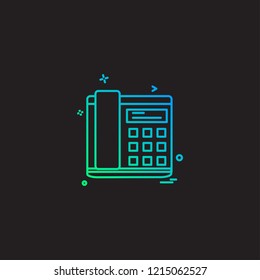 Telephone icon design vector 