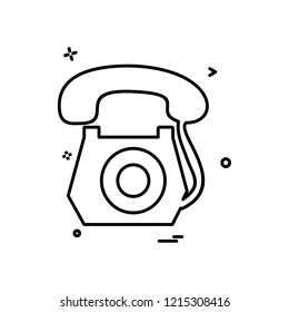 Telephone icon design vector