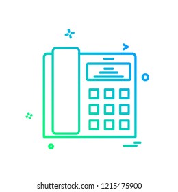 Telephone icon design vector