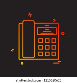 Telephone icon design vector
