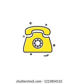 Telephone icon design vector 