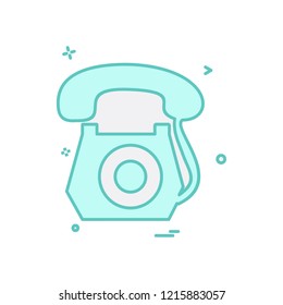 Telephone icon design vector