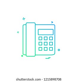 Telephone icon design vector
