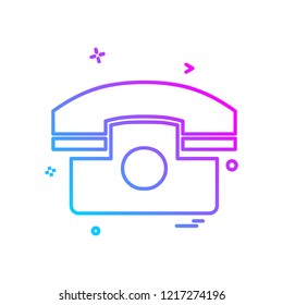 Telephone icon design vector 