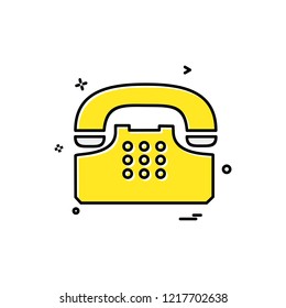 Telephone icon design vector 