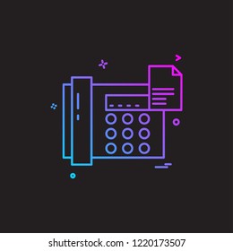 Telephone icon design vector