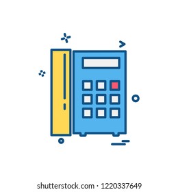 Telephone icon design vector