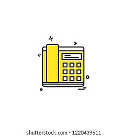 Telephone icon design vector 