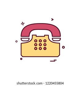 Telephone icon design vector 