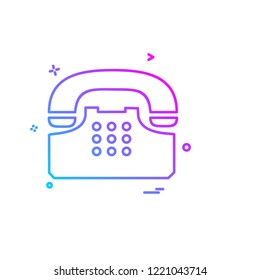 Telephone icon design vector 