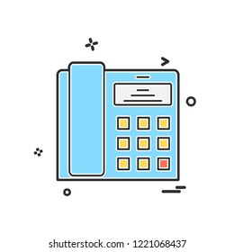 Telephone icon design vector