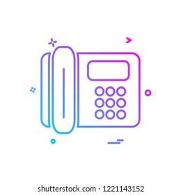 Telephone icon design vector
