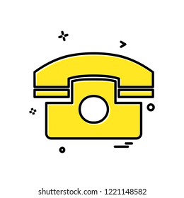 Telephone icon design vector 