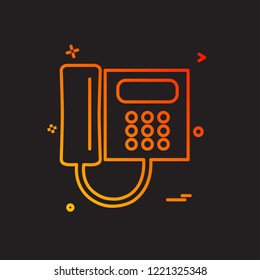 TelePhone icon design vector 