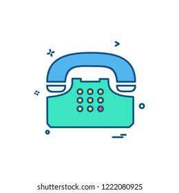 Telephone icon design vector 