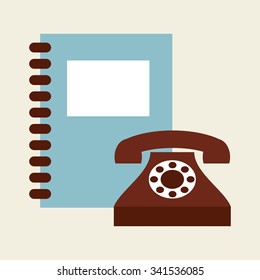 telephone icon design, vector illustration eps10 graphic 