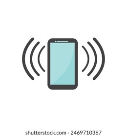 Telephone icon flat design vector