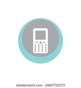 Telephone icon flat design vector