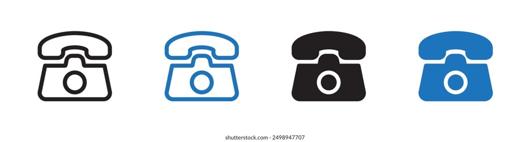 Telephone icon Flat illustration vector