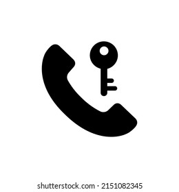Telephone icon in flat style isolated on white background. Phone symbol. Vector illustration.
