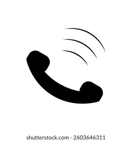 Telephone icon flat style isolated. Vector