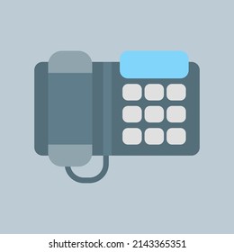 Telephone icon in flat style, use for website mobile app presentation