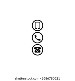 Ícone de telefone design de vetor plano.
