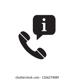 Telephone icon flat vector template design trendy
