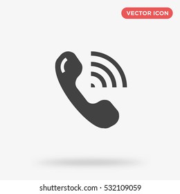 Telephone icon illustration isolated vector, call sign symbol