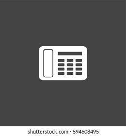 Telephone icon illustration isolated vector sign symbol